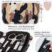 Three Swords Roma 8-Piece Manicure Set | High-Quality Nail Care in Camouflage Synthetic Leather Etui | Perfect Nail Scissors Clippers Tweezers & Glass Files - Buy Online on SooperMarket.com