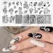 NICENEEDED Snake Nail Art Stamping Plates Geometry Nail Stamp Templates for Nail Art Equipment Animal Design Nail Plate for DIY Nail Decor Nail Art Tools