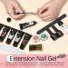 UR SUGAR Poly Gel Nails Set | 6 Colors Nail Extension Builder Gel Kit with Base & Top Coat | DIY Manicure at Home | Glitter Nude & Clear Polygel - Buy Online on SooperMarket.com