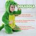 Doladola Unisex Baby Boys Girls Flannel Green Dinosaur Romper Jumpsuit 6-12 Months - Buy Online on SooperMarket.com