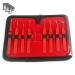 DDP SET OF 8 PIECE STAINLESS STEEL RED COLOR EYELASH EXTENSION TWEEZERS