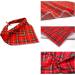 Shop Lionheart Glory Dog Haller Cotton Christmas Bib - Adjustable Red Plaid Neckerchief for Small Dogs | Packable Stylish & Comfortable - Buy Online on SooperMarket.com
