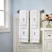 SKL Home Monogram Hand Towel Set - J, 16x26, White (2 Pack) - Buy Online on SooperMarket.com