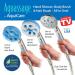 AquaCare 5-in-1 Aquassage High Pressure 76-mode Shower Head Combo with Hand Shower, Body Brush & Hair Brush - Satin Nickel Finish, Extra-long Stainless Steel Hose, Two Brackets Included - Buy Online on SooperMarket.com