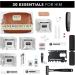Pinch Provisions Hemergency Kit for Men | 30 Grooming Essentials & Travel Accessories | Ideal Gift for Grooms & Best Men - Cognac - Buy Online on SooperMarket.com