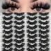 20 Pairs Dramatic 25MM Fluffy Mink Eyelashes Wholesale Pack by TIKILEY - Reusable and Long Bottom Lashes - Buy Online on SooperMarket.com