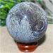 Brazil Black Line Agate Sphere Natural Quartz Crystal Gift Home Furnishing Articles Ball+Stand 1pc (Color : 200-210g) - Buy Online on SooperMarket.com