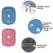 Rnhdly 2-Piece Travel Pharmacy Bag | Waterproof Mini First Aid Bag for Medication Emergency Essentials | Portable & Compact for Office Travel & Camping - Buy Online on SooperMarket.com