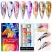 Saviland Nail Watercolor Paint Set - 12 Colors Pearl Shimmer Watercolor Painting Set Nail Watercolor Paints Glitter Ink Pigment for Nail Art Painting Nail Decoration DIY Manicure