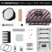 Pinch Provisions Candy Stripe Minimergency Kit | 17 Travel-Sized Cosmetic Essentials | Perfect Gift for Christmas & Birthdays | Emergency Beauty Accessories in Purple - Buy Online on SooperMarket.com