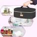 CURMIO Essential Oil Storage Case - 40 Bottle Organizer with 2 Detachable Pouches and Handle, Black (Bag Only) - Buy Online on SooperMarket.com