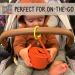 MYINNI Penguinni Spill Proof Snack Cup for Toddlers - Travel-Friendly with Lid | No Spill Snack Catcher with Bucket Handle | Octopus Orange - Buy Online on SooperMarket.com