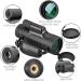 High Power 8x42 Monocular Telescope | Waterproof, Compact & Portable | Ideal for Bird Watching, Hunting, Camping | Adults & Kids | Dark Black - Buy Online on SooperMarket.com