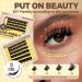 LASHVIEW Self Adhesive Lashes - 10-16mm Eyelash Extension Kit | No Glue Needed | DIY Press-on Clusters with Tweezers - Shop Internationally - Buy Online on SooperMarket.com
