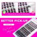 Caelymine D Curl Lash Extension Clusters - 72pcs Natural Look 10-16mm MIX (HD17) - Buy Online on SooperMarket.com