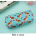 Linen Corgi Pattern Lparkin Pin Bag | Large Capacity Pen Case & Cosmetic Bag for Students and Office Use - Buy Online on SooperMarket.com