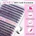 DIY Eyelash Clusters Extensions Kit - Individual False Lashes with Bond & Seal Comfortable & Soft At Home Applicator - 280pc D030 & D040 - Buy Online on SooperMarket.com