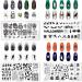 RUNRAYAY 4Pcs Halloween Nail Stamp Plates Nail Art Stamping Templates Plate for Diy Nail Decoration Spider Web/Pumpkin/Withered Tree Design Nail Supplies - Buy Online on SooperMarket.com