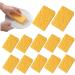 12Pcs Dish Sponge Non-Scratch Scrub Sponge Absorbent Kitchen Sponges Quick Foaming Dish Scrubber Pads for Effortless Cleaning Dishes Pots Pans Yellow - Buy Online on SooperMarket.com