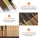 10-Piece Chinese Calligraphy Brushes Set with Bamboo Holder - SUNJOYCO Painting Writing Brush for Kanji Japanese Sumi Drawing, Watercolor Art Brushes for Beginners - Buy Online on SooperMarket.com