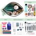Small Cosmetic Pocket for Women | Waterproof PU Leather Makeup Bag - Cute Versatile Travel Organizer (Green) - Buy Online on SooperMarket.com