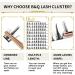 72 D Curl Natural Eyelash Cluster Extensions - DIY Soft Fluffy Lash Clusters (B32-D-MIX) - Buy Online on SooperMarket.com