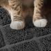 Niubya Premium Cat Litter Mat - Non-slip Waterproof Backing, Soft on Paws, Easy to Clean - Small 23x14 Black - Buy Online on SooperMarket.com