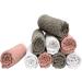 Pleasant Home Washcloths Set - 12x12 12 Pack, 550 GSM Ring Spun Cotton - Super Soft & Absorbent Face Towels (Blush Combo Check Design) - Buy Online on SooperMarket.com