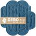 Ohmo lick mat dog leak mat for puppies cat - 2 PCs cute cactus design for pet fear relief and slowly feed food quality silicone (dark blue) m dark blue
