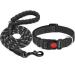 Haapaw Reflecting dog collar padded with soft neoprene breathable nylon dog collar for small medium -sized dogs XS (1 -pack) black