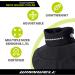 Winnwell Neck Guard Premium Collar SR XL - Ultimate Protection for Hockey Players | International Shipping Available - Buy Online on SooperMarket.com