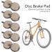 5 Pairs Semi-Metal Bike Disc Brake Pads | Electric Bike & Scooter Replacement - Buy Online on SooperMarket.com