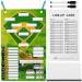 Magnetic Baseball Dugout Board Set Magnetic Baseball Lineup Board with 100 Sheets Lineup Cards 80 Lineup Board Tabs 2 Snap Hooks 2 Dry Erase Markers for Coach Display Softball Baseball Game