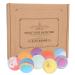 Bubble salt bubble ball 9pcs natural handmade organic bathroom foot bath spa relaxing ball set for women moisturizing skin gifts