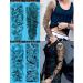 DaLin 4 Sheets Extra Large Temporary Tattoos  Full Arm (Set 9)