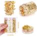 Gold Leaf Gilding Resin Flakes 3 Bottles Metallic Foil 15g - Craft Supplies for Painting, Crafts, Slime, and Resin Jewelry Making - Gold, Silver, Copper Colors - Buy Online on SooperMarket.com