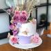 19 PCS Flower Cake Toppers | Butterfly Cake Decorations | Happy Birthday Toppers with Artificial Roses and Eucalyptus | Wedding Baby Shower Supplies (Purple) - Buy Online on SooperMarket.com