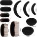 11-Piece Women's Sponge Hair Bump Up Inserts & Clips for DIY Hairstyles - Black/Brown - Buy Online on SooperMarket.com