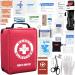2022 Upgrade: Compact First Aid Kit with Tourniquet - 161 Piece Set Medium - Ideal for Emergency Rescue and Trauma Care - Buy Online on SooperMarket.com