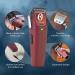 Oster Professional Cordless Hair Clippers Set - Fast Feed Burgundy 9 Piece for Barbers & Hair Cutting - Buy Online on SooperMarket.com