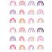 24 edible PRE CUT Rainbow Rainbows kids childrens party decoration cupcake toppers on wafer rice paper - Buy Online on SooperMarket.com