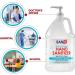 Sanit Moisturizing Hand Sanitizer Gel 70% Ethyl Alcohol - 1 Gallon with Pump | Made in USA | Kills 99.99% Germs - Advanced Formula with Vitamin E and Aloe Vera | Fresh Scent - Soothing Gel - Buy Online on SooperMarket.com