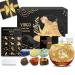 Aovila virgin gifts for women virgin tea light holder candlestick crystals borne stones gift box set zodiac sign astrology gifts birthday gifts for women mom best friends virgin with tealight holder