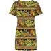 2022 Women's Casual Crewneck Tshirt Dress - Yellow Large, Tropical Print Boho Beach Sundress - Buy Online on SooperMarket.com