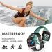 Laffav Slim Soft Silicone Sport Bands for Fitbit Versa 3 & Sense - Small, Black/Pine Green/Purple/Blue Gray - Men and Women Replacement Wristband - Buy Online on SooperMarket.com