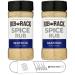 Rib Rack Seafood Spice Rub (Pack of 2) Bundle With Snack Scout Measuring Spoon