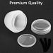 Alledomain 20 Clear Cosmetic Pots 10ml/10g + 3 Refillable Mini Spades - Travel-Friendly Cream Containers | Buy Now! - Buy Online on SooperMarket.com