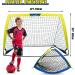 LIBERRWAY Soccer Goal 4'x 3' Portable Kids Soccer Goals for Backyard or Indoor Pop Up Soccer Net with 6 Training Cones  Carrying Bag  8 Ground Stakes  2 Set - Buy Online on SooperMarket.com