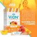 ViON+ Hydration Mix Peach Mango - Sugar-Free Electrolyte Powder with 8 Essential Vitamins - 20 On-the-Go Stick Packs for Hydration Energy & Recovery - Natural Flavors & No Artificial Colors or Dyes - Buy Online on SooperMarket.com