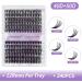 240Pcs 0.07mm D Curl 40D/50D Mixed Cluster Lash Extensions | DIY Individual Eyelashes Clusters | 12-16mm Wide Stem Lash Clusters - Buy Online on SooperMarket.com